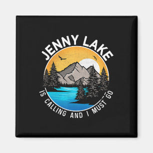 Fishing Boating Camping - Lakeview Jenny Lake Magnet
