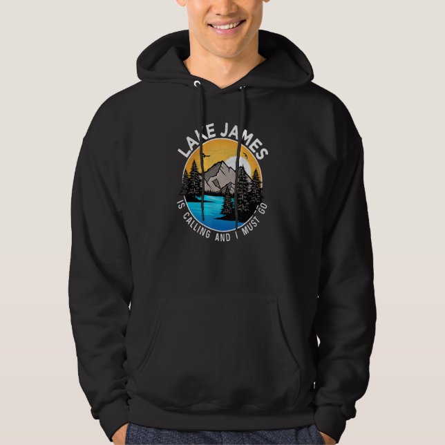 Fishing Boating Camping   Lakeview Lake James Hoodie (Front)