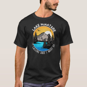 Fishing Boating Camping Lakeview Lake Minatare T-Shirt
