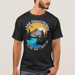 Fishing Boating Camping Lakeview Lake Okeechobee T-Shirt