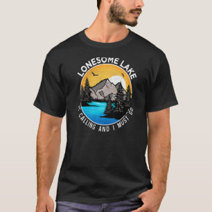 Fishing Boating Camping  Lakeview Lonesome Lake T-Shirt