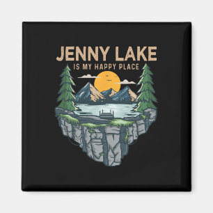 Fishing Boating Camping - My Happy Place Jenny Lak Magnet