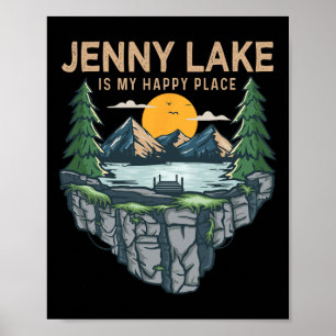 Fishing Boating Camping - My Happy Place Jenny Lak Poster