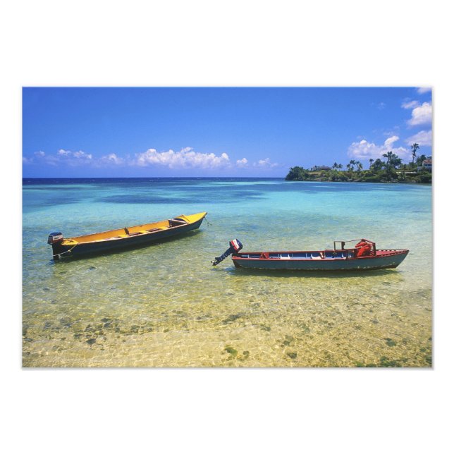 Fishing Boats, Boston Beach, Port Antonio, Photo Print (Front)