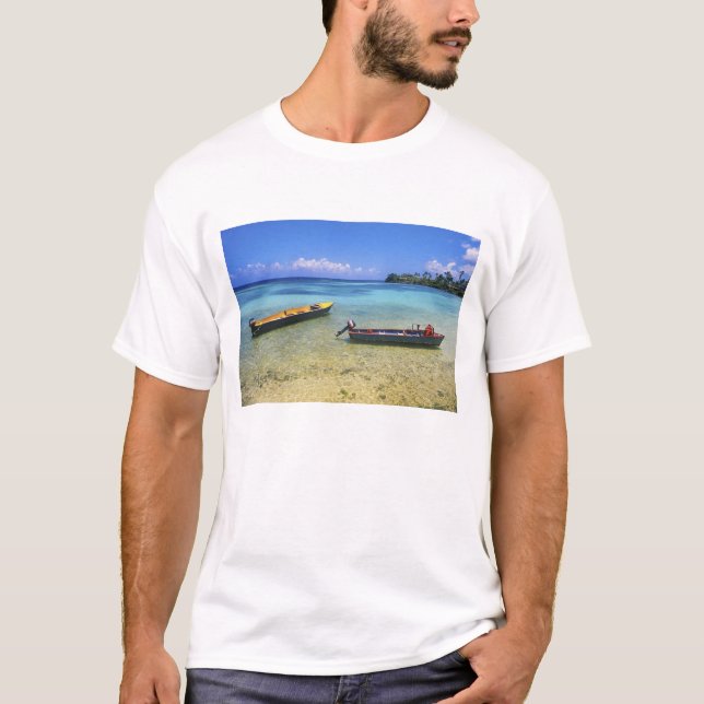 Fishing Boats, Boston Beach, Port Antonio, T-Shirt (Front)