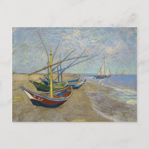 Fishing Boats by Vincent Van Gogh Postcard
