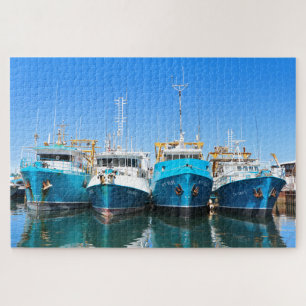 Fishing boats, Fremantle, Australia Jigsaw Puzzle