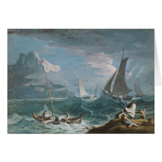 Fishing Boats in a Storm (Front Horizontal)