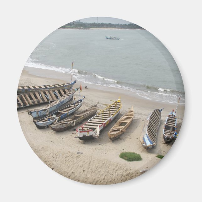 Fishing Boats in Elmina, Ghana Magnet (Front)