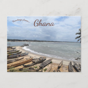 Fishing Boats in Ghana Postcard