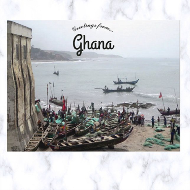 Fishing Boats in the Gulf of Guinea Ghana Postcard (Creator Uploaded)