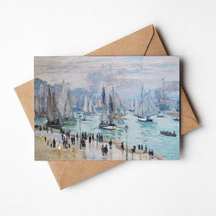 Fishing Boats Leaving the Harbour   Claude Monet Card