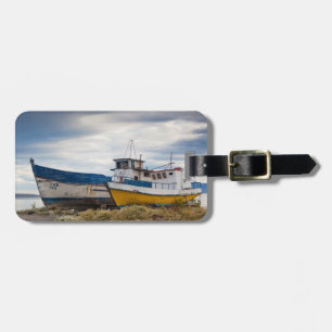 Fishing boats luggage tag