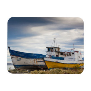 Fishing boats magnet