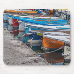 Fishing boats mousepad