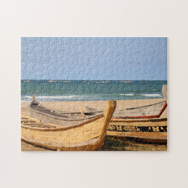 Fishing Boats Of Ghana Jigsaw Puzzle (Horizontal)