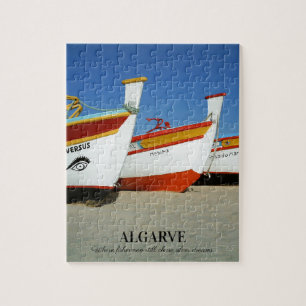 Fishing Boats on Algarve's Beach Photo Jigsaw Puzzle