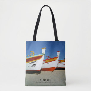 Fishing Boats on Algarve's Beach Photo Tote Bag
