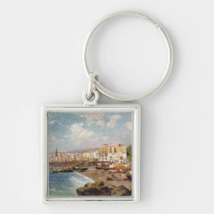 Fishing Boats on the Beach at Marinella, Naples (o Key Ring