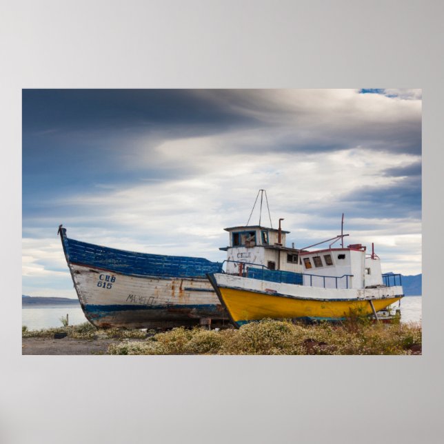 Fishing boats poster (Front)