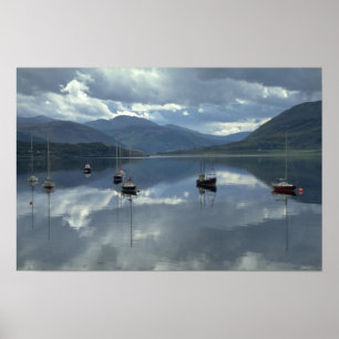 Fishing boats, Ullapool, Scotland Poster