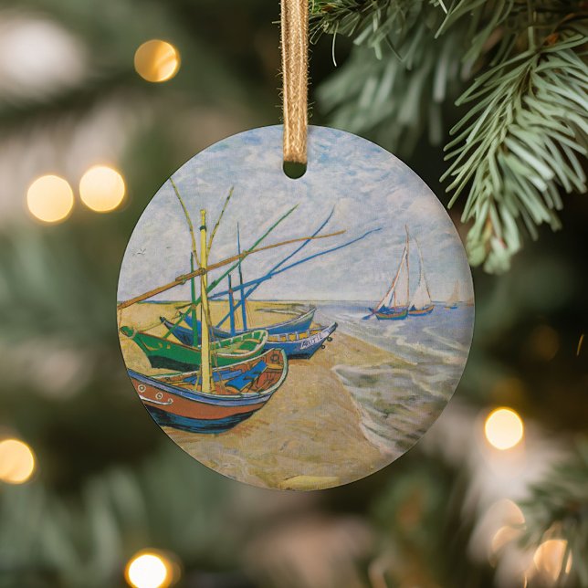 Fishing Boats | Vincent van Gogh Ceramic Tree Decoration (Creator Uploaded)