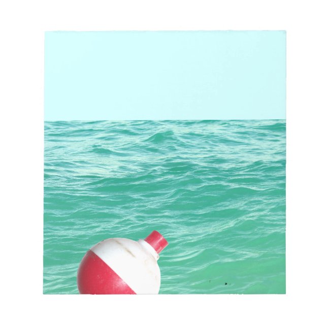 Fishing Bobber in Water Notepad (Front)