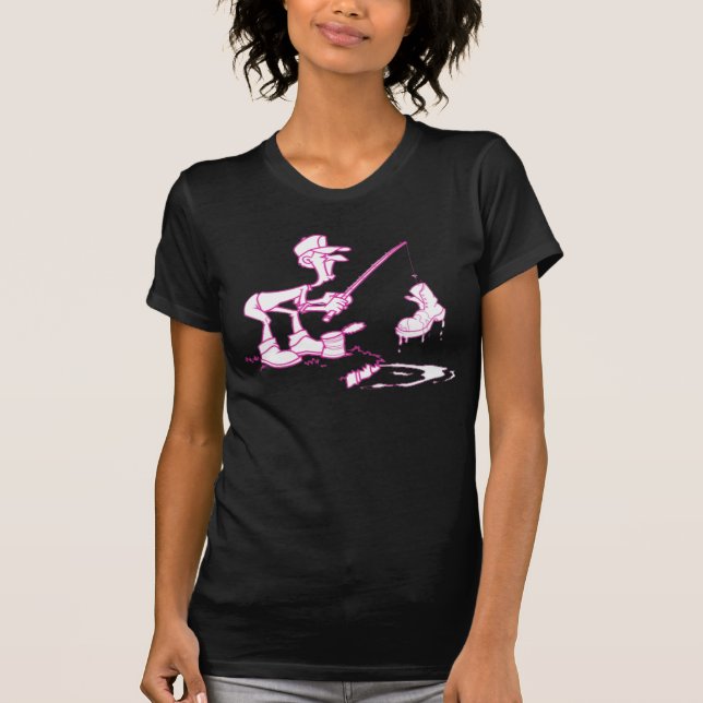 Fishing Boot Pink T-Shirt (Front)