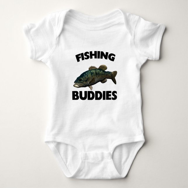 FISHING BUDDIES BABY BODYSUIT (Front)