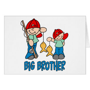 Fishing Buddies Big Brother Blank Card