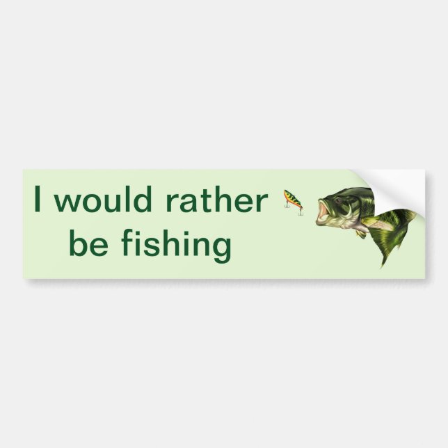 Fishing Bumper Sticker (Front)