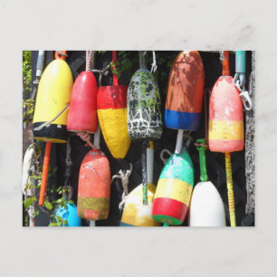 Fishing Buoys- Maine Postcard