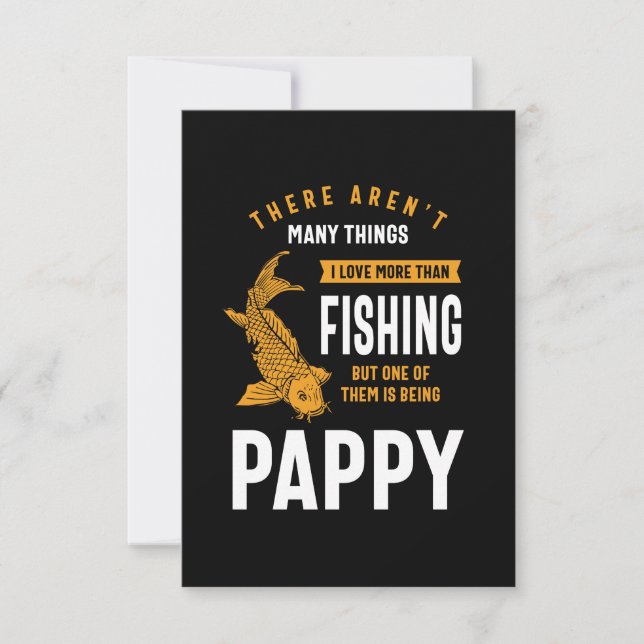 Fishing But One of Them is Being Pappy RSVP Card (Front)