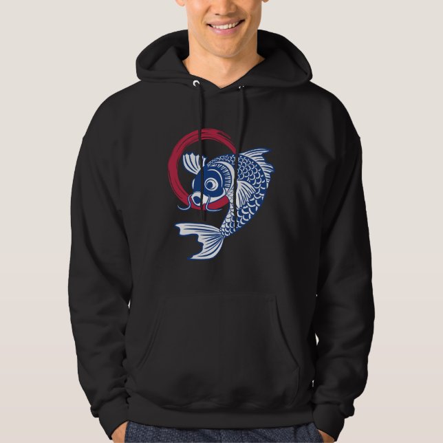 Fishing Carp Fish  Hoodie (Front)