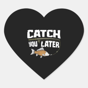 Fishing Carp Fishing Fishing Sport Fishing Route Heart Sticker