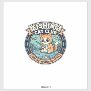 Fishing Cat Cute Cat T-Shirt Design - Fishing Cat 