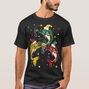 Fishing Catfish Christmas Tree - Funny Christmas C T-Shirt