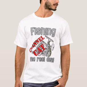 Fishing Channel Cat The Reel Deal Fishing T-Shirt