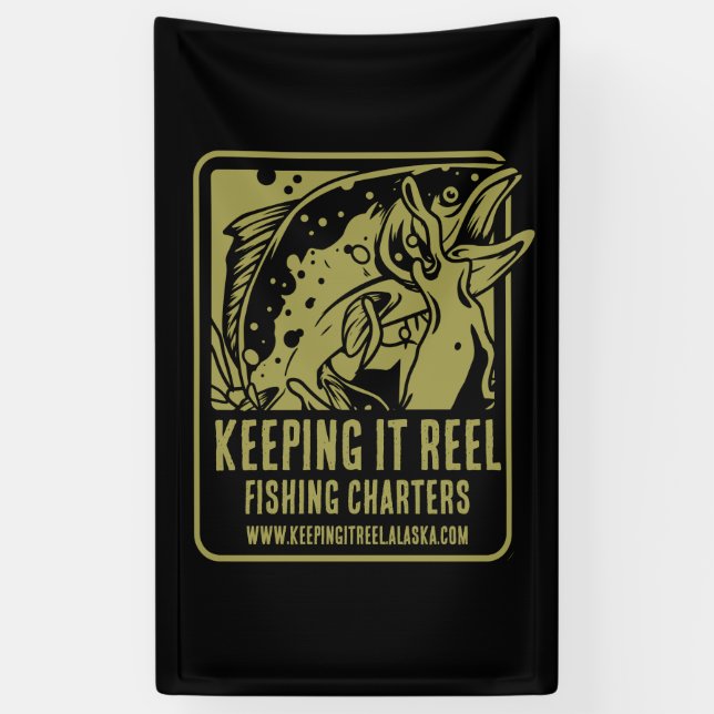 Fishing Charters And Club Accessories Banner (Vertical)