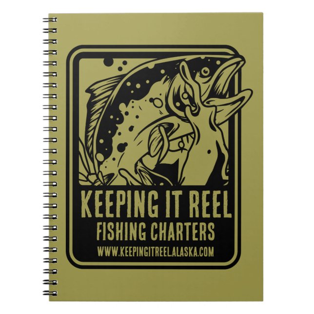 Fishing Charters And Club Accessories Notebook (Front)
