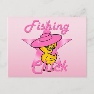 Fishing Chick #8 Postcard