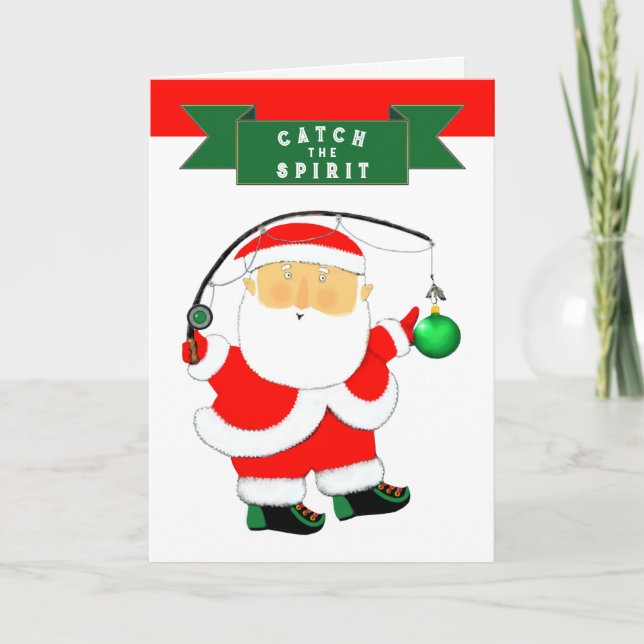 Fishing Christmas cards (Front)