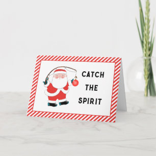 Fishing Christmas Holiday Card