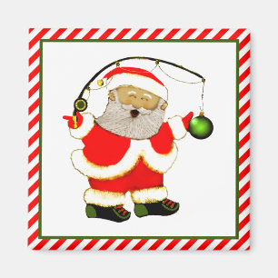 Fishing Christmas Stocking Stuffer Magnet