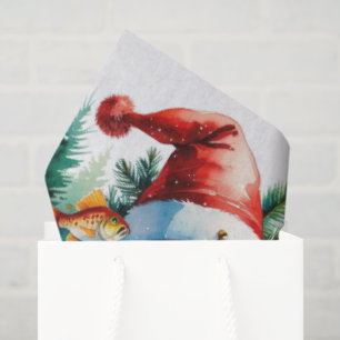 Fishing Christmas themed Tissue Paper