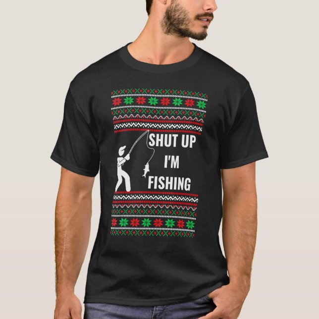 Fishing Christmas Ugly Sweater  For Fishers (Front)