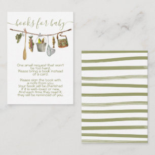 Fishing clothesline Books for Baby Enclosure Card
