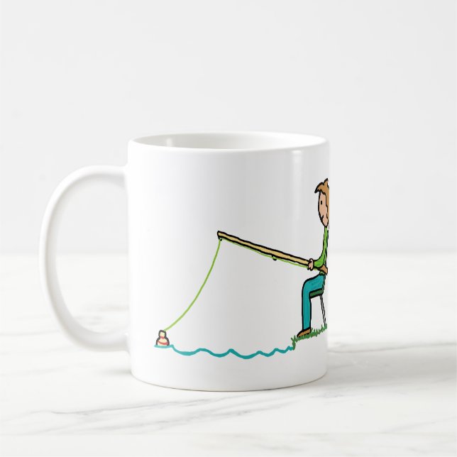 Fishing Coffee Mug (Left)