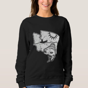Fishing Cool Washington State Design Sweatshirt
