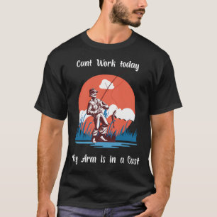 Fishing Cowboy Riding Giant Trout Humour Idea T-Shirt